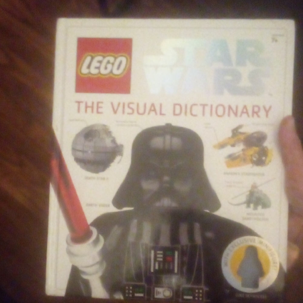 LEGO Star Wars Visual Dictionary with Red Lightsaber